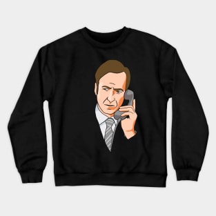 Better Call Saul Fanart - Saul on the Phone Crewneck Sweatshirt